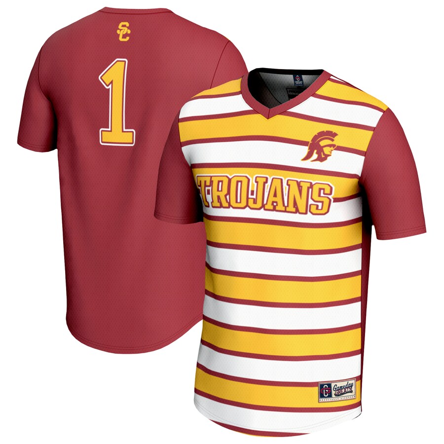 Youth GameDay Greats #1 Cardinal USC Trojans Lightweight Soccer Fashion Jersey - Jersey