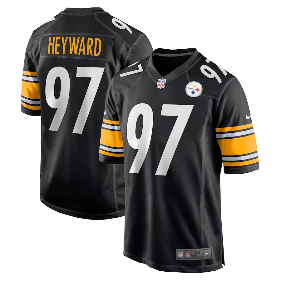 Men's Pittsburgh Steelers Cameron Heyward Nike Black Game Jersey - Jersey