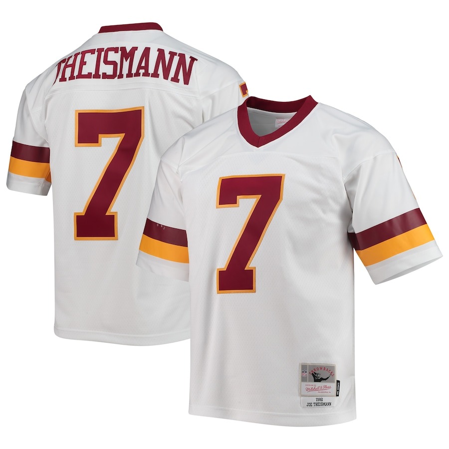 Men's Washington Football Team Joe Theismann Mitchell & Ness White Legacy Replica Jersey - Jersey