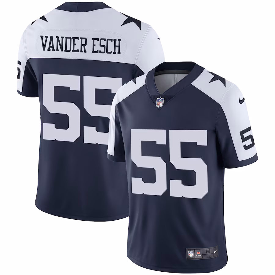 Men's Dallas Cowboys Leighton Vander Esch Nike Navy Alternate Vapor Limited Jersey - Jersey