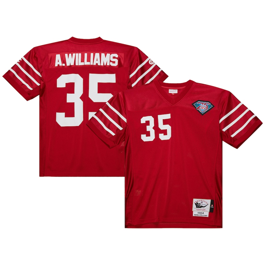 Men's Arizona Cardinals 1994 Aeneas Williams Mitchell & Ness Cardinal Authentic Throwback Retired Player Jersey - Jersey