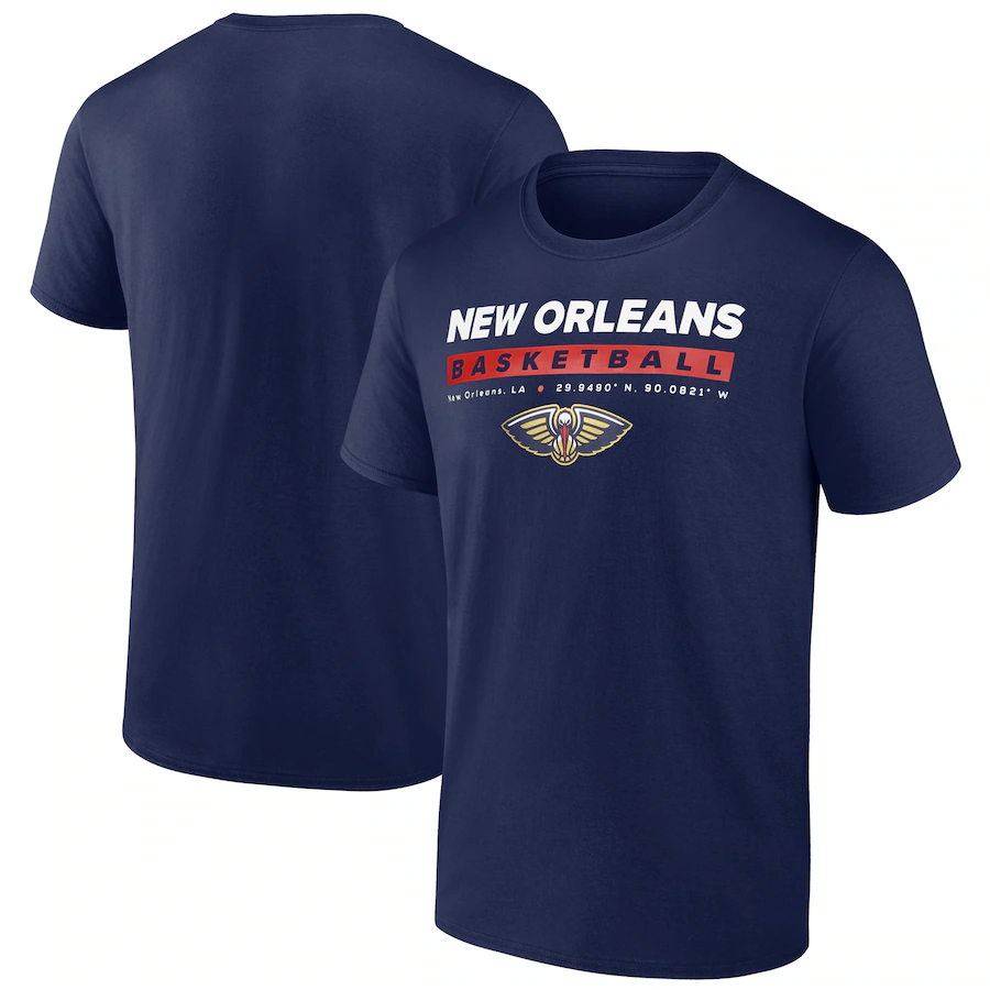 Men's New Orleans Pelicans  Fanatics Navy Location Just Net T-Shirt - Jersey
