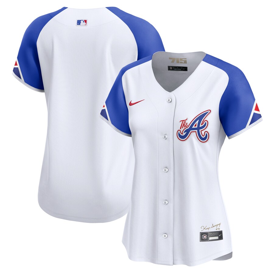 Women's Atlanta Braves  Nike White City Connect Limited Jersey - Jersey