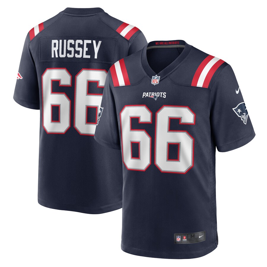 Men's New England Patriots Kody Russey Nike Navy Game Player Jersey - Jersey