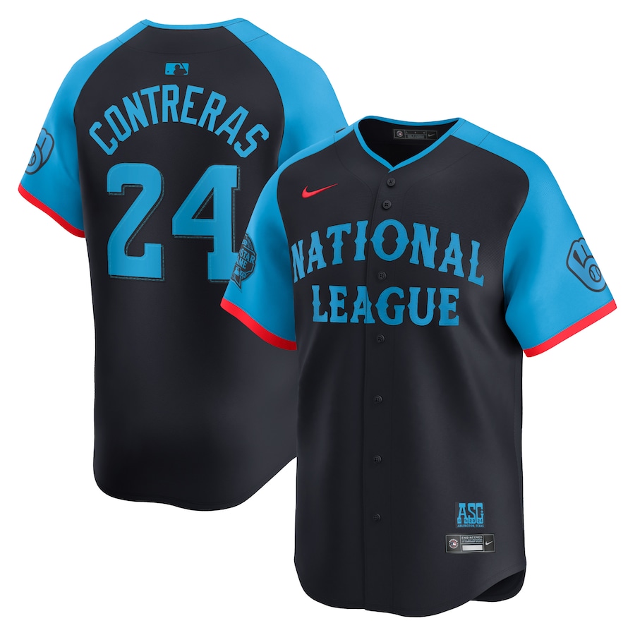Men's National League William Contreras Nike Navy 2024 MLB All-Star Game Limited Player Jersey - Jersey