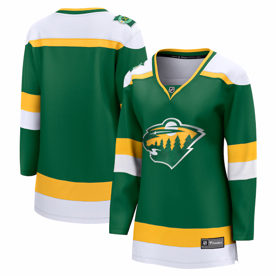 Women's Minnesota Wild Fanatics Green Alternate Premier Breakaway Jersey - Jersey