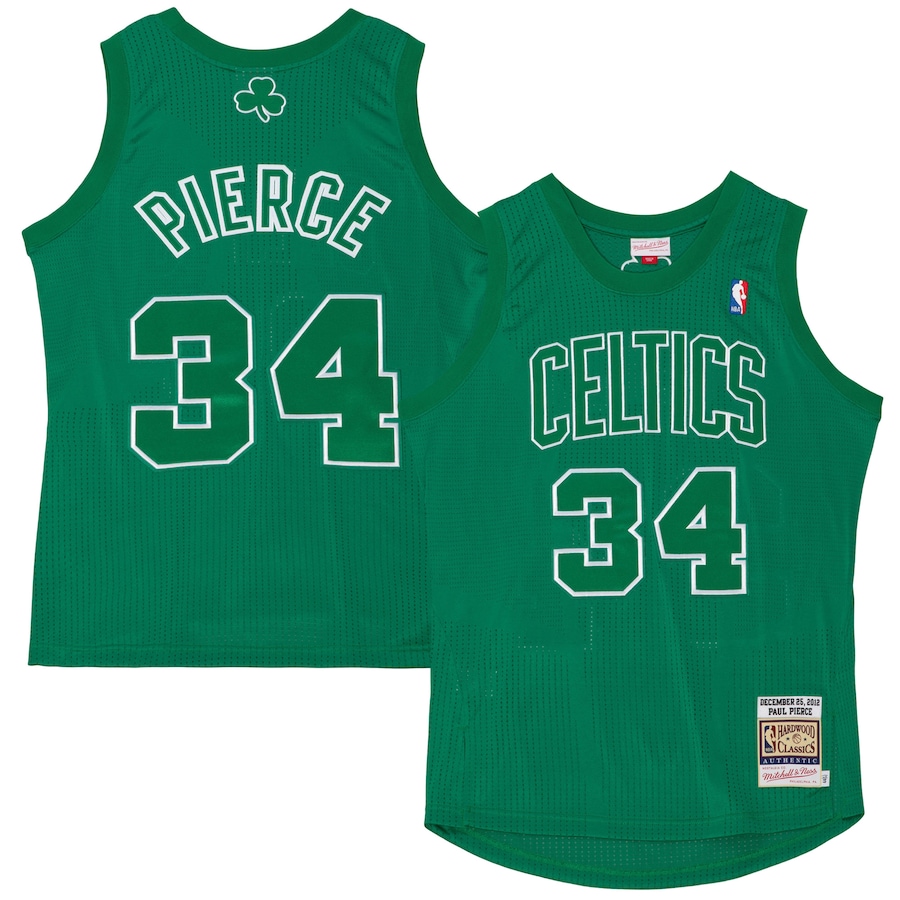 Men's Boston Celtics Paul Pierce Mitchell & Ness Kelly Green 2012 Authentic Player Jersey - Jersey