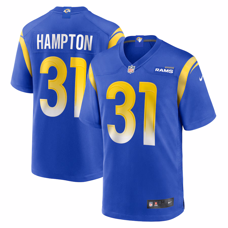Men's Los Angeles Rams Nick Hampton Nike Royal Home Game Jersey - Jersey
