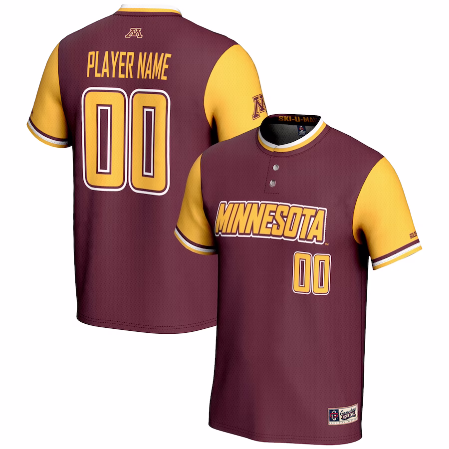 Minnesota Golden Gophers GameDay Greats Unisex  NIL Pick-A-Player Lightweight Softball Jersey - Maroon - Jersey