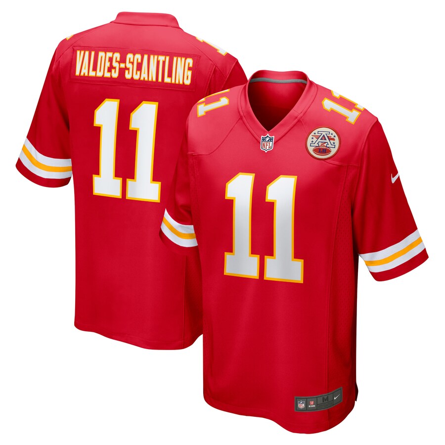 Men's Kansas City Chiefs Marquez Valdes-Scantling Nike Red Game Jersey - Jersey