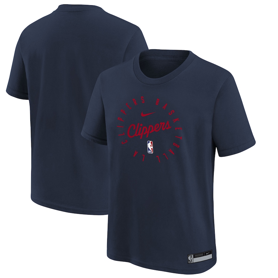 Youth LA Clippers Nike Navy Practice Legend T-Shirt - Jersey