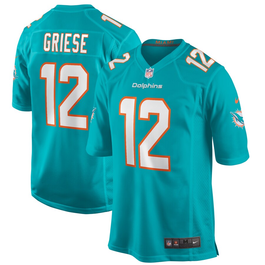 Men's Miami Dolphins Bob Griese Nike Aqua Game Retired Player Jersey - Jersey
