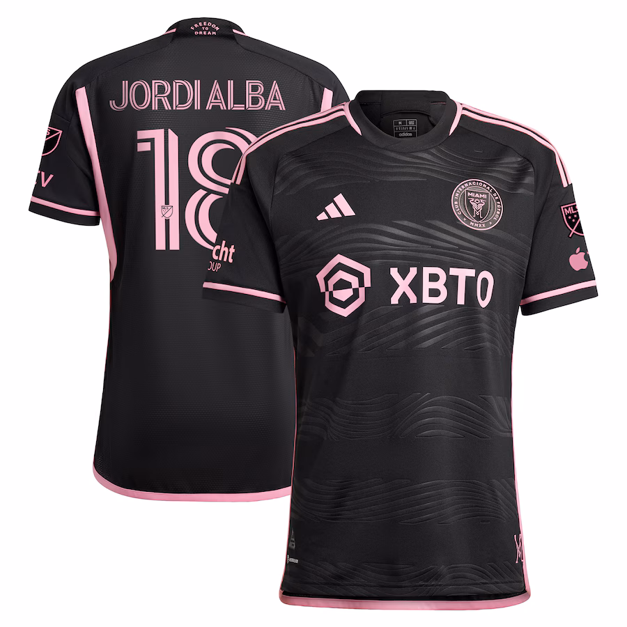 Men's Inter Miami CF Jordi Alba Ramos adidas Black 2023 La Noche Authentic Player Jersey - Jersey