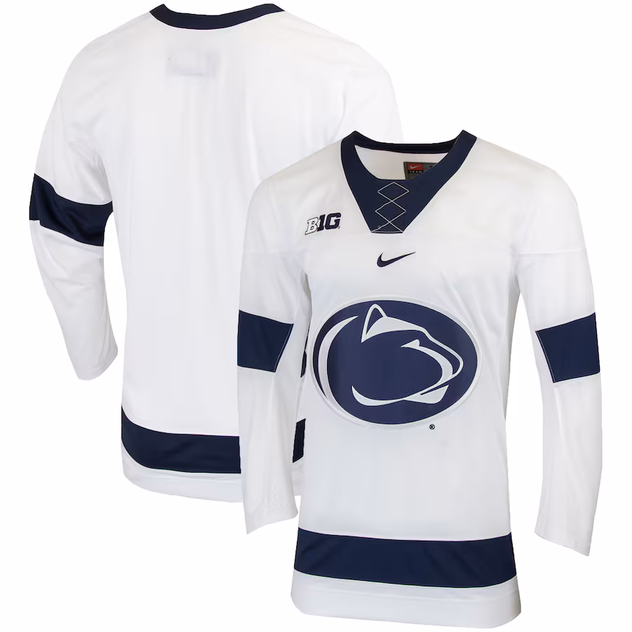 Men's Nike White Penn State Nittany Lions Replica College Hockey Jersey - Jersey