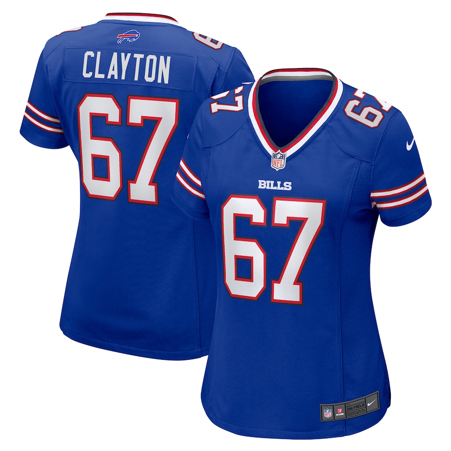 Women's Buffalo Bills Travis Clayton Nike  Royal Game Jersey - Jersey