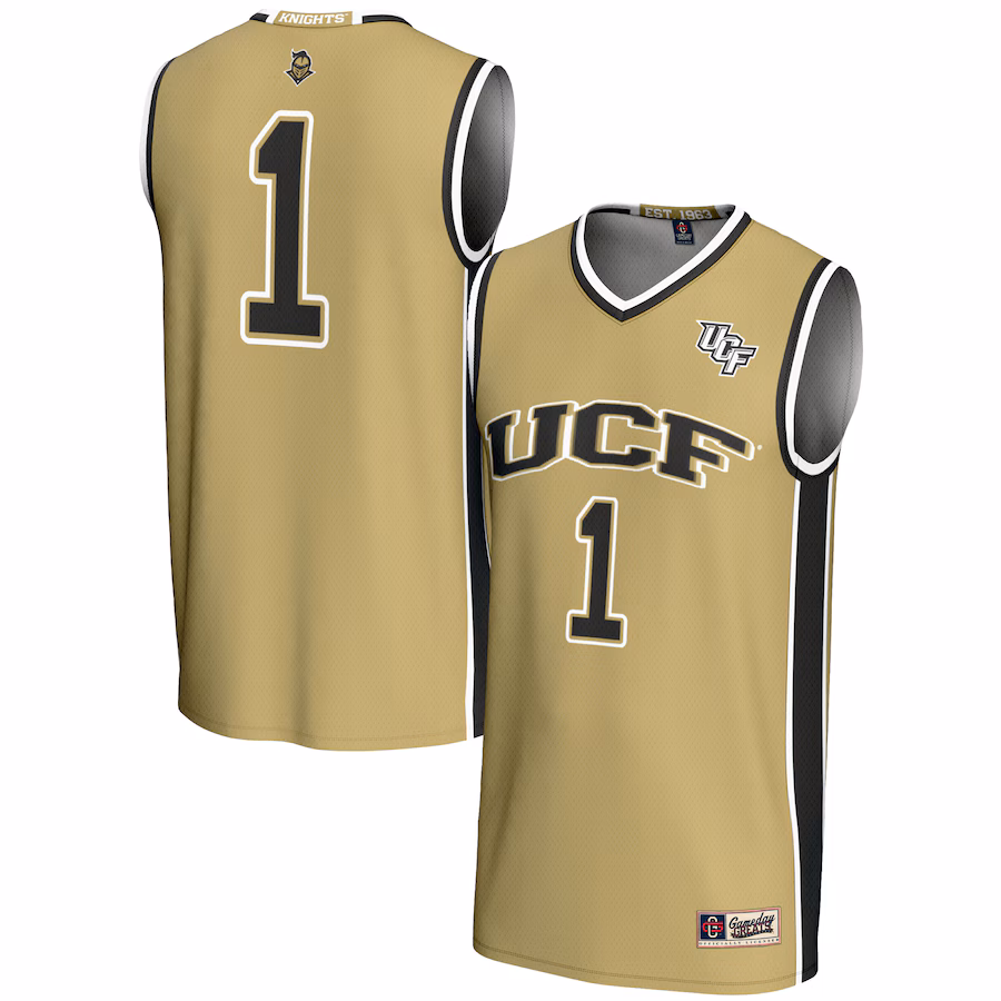 Youth GameDay Greats #1 Gold UCF Knights Lightweight Basketball Jersey - Jersey