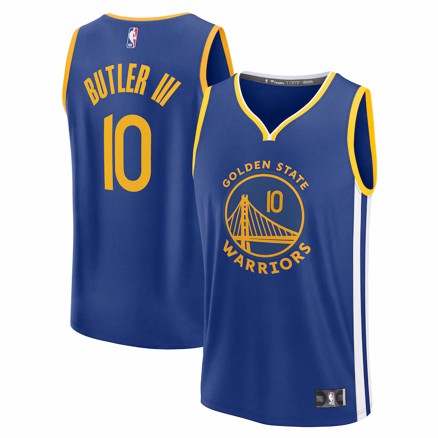 Men's Golden State Warriors Jimmy Butler III Fanatics Royal Fast Break Replica Player Jersey - Icon Edition - Jersey
