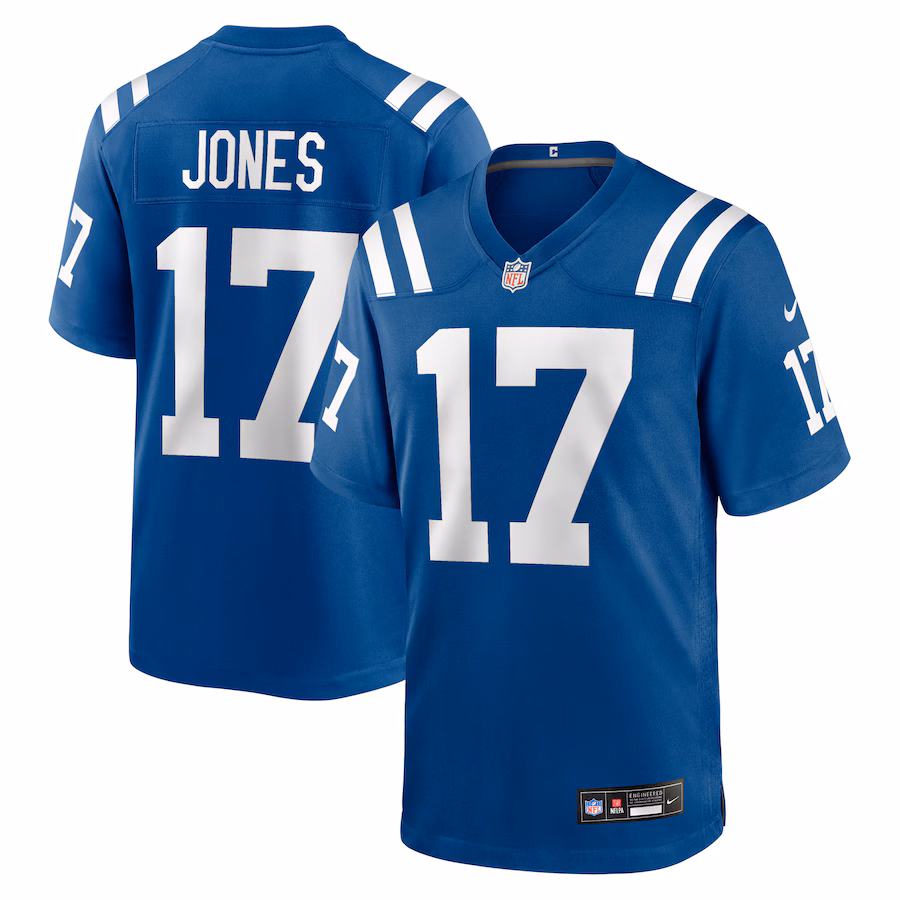 Men's Indianapolis Colts Daniel Jones Nike Royal Team Game Jersey - Jersey