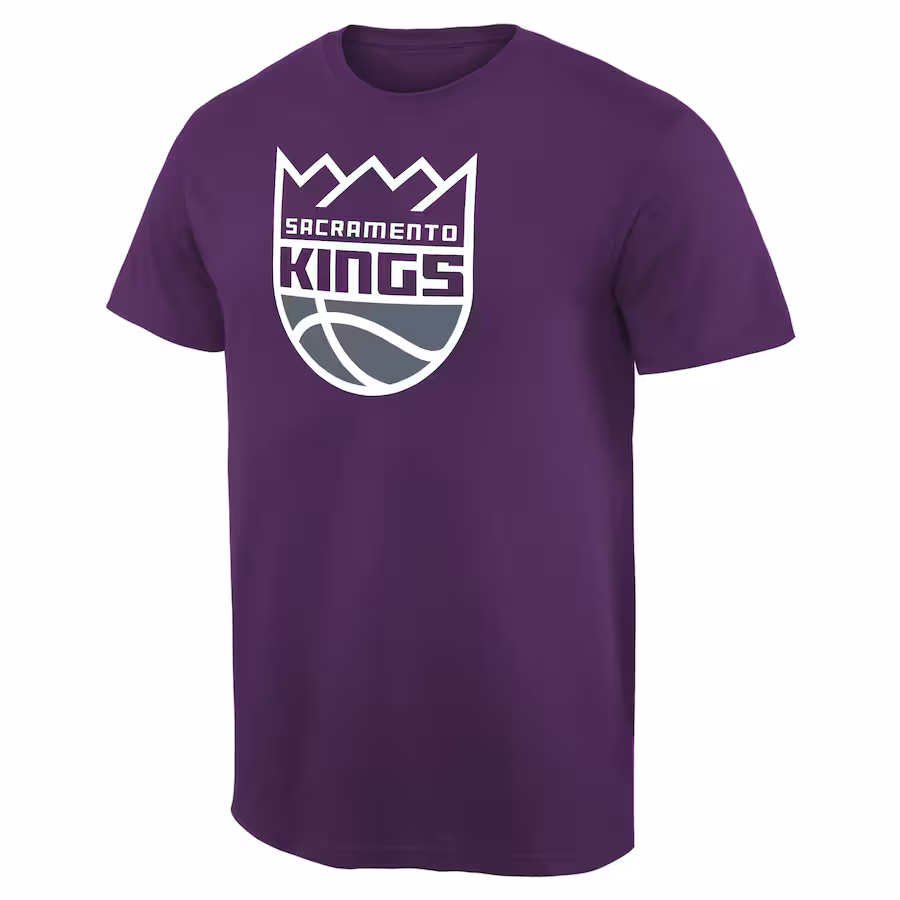 Men's Sacramento Kings Purple Primary Logo 2 T-Shirt - Jersey