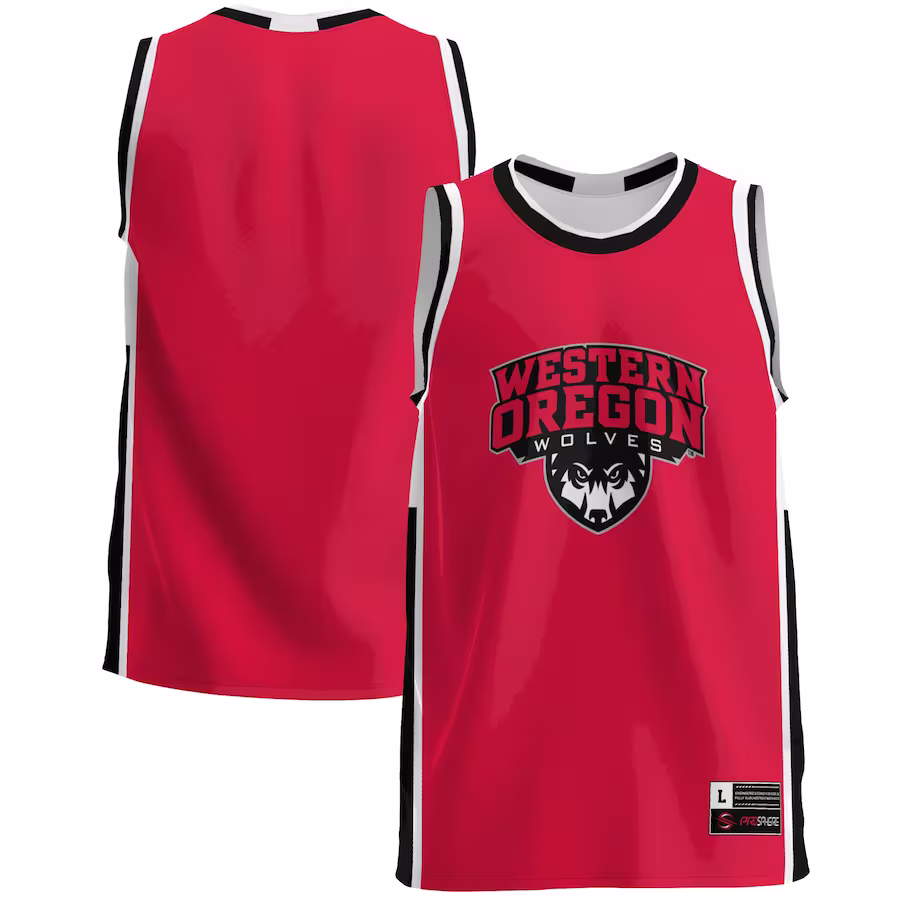 Western Oregon Wolves GameDay Greats  Lightweight Basketball Jersey - Red - Jersey