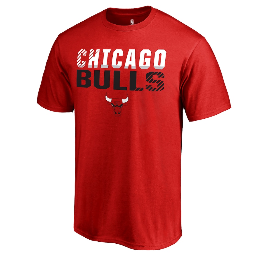 Men's Chicago Bulls Red Fade Out T-Shirt - Jersey
