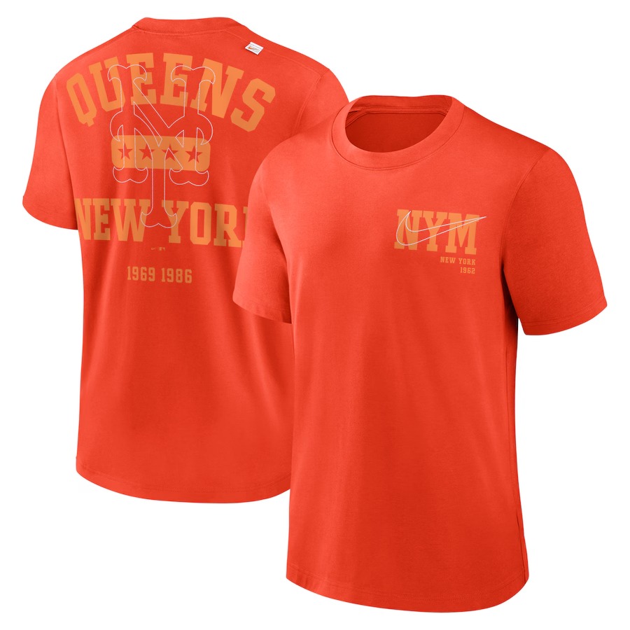Men's New York Mets Nike Orange Statement Game Over T-Shirt - Jersey