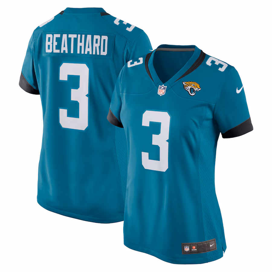 Women's Jacksonville Jaguars C.J. Beathard Nike Teal Nike Game Jersey - Jersey