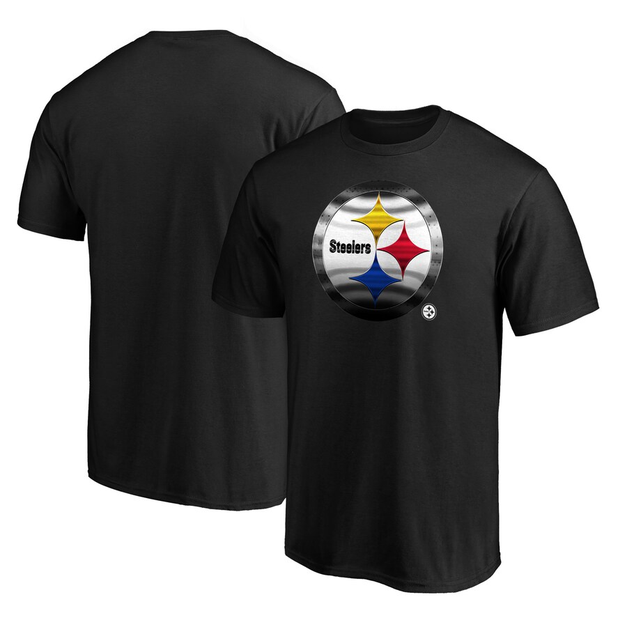 Men's Pittsburgh Steelers Black Midnight Mascot T-Shirt - Jersey