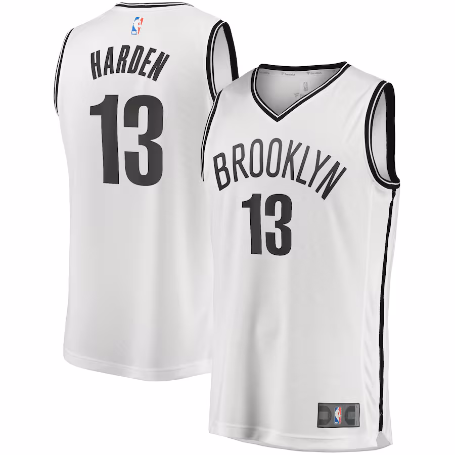 Men's Brooklyn Nets James Harden Fanatics White Fast Break Replica Jersey - Association Edition - Jersey