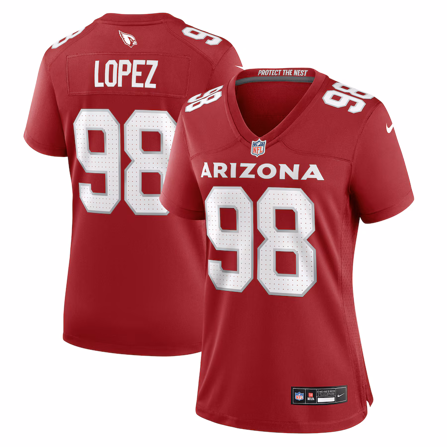 Women's Arizona Cardinals Roy Lopez Nike Cardinal Game Jersey - Jersey