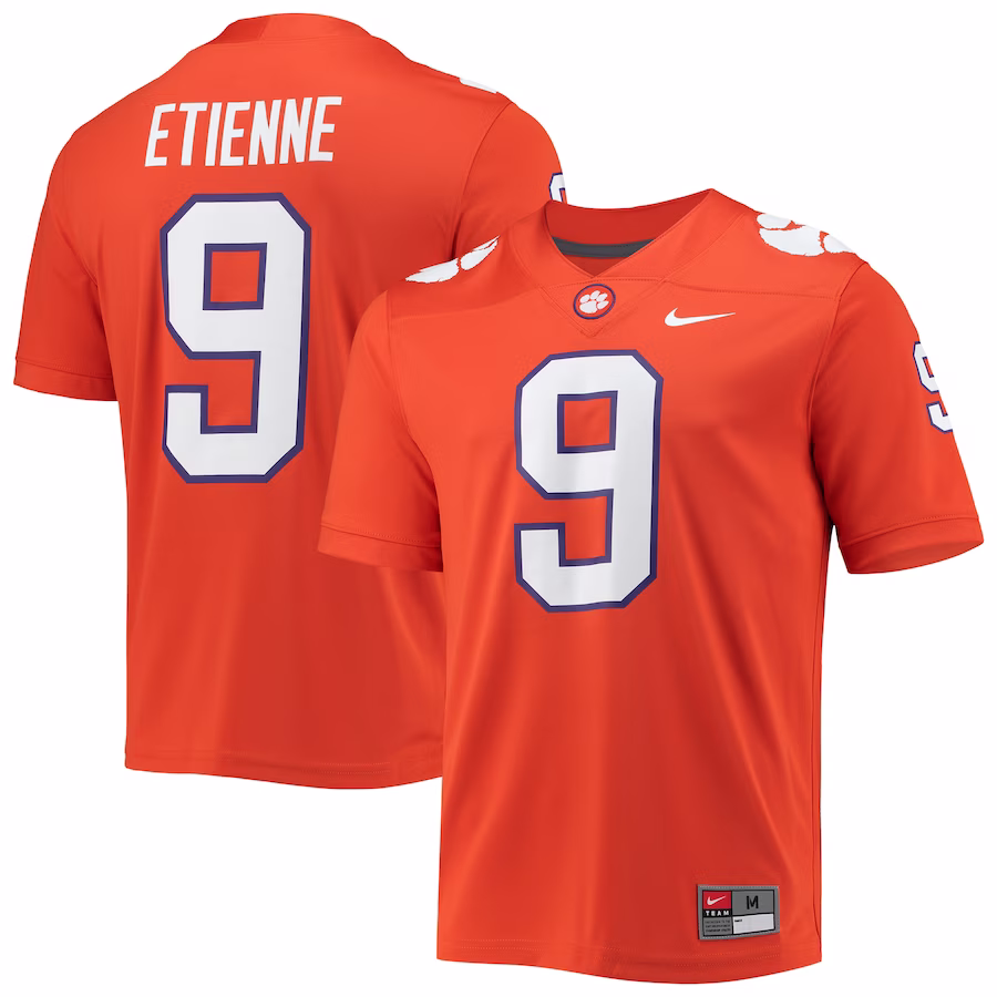 Travis Etienne Clemson Tigers Nike 2021 Draft Class Game Jersey - Orange - Jersey