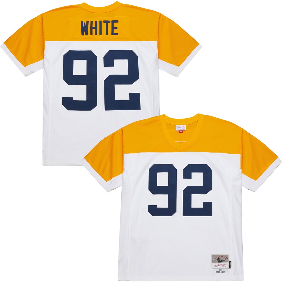 Men's Green Bay Packers Reggie White Mitchell & Ness White 1994 Legacy Replica Jersey - Jersey