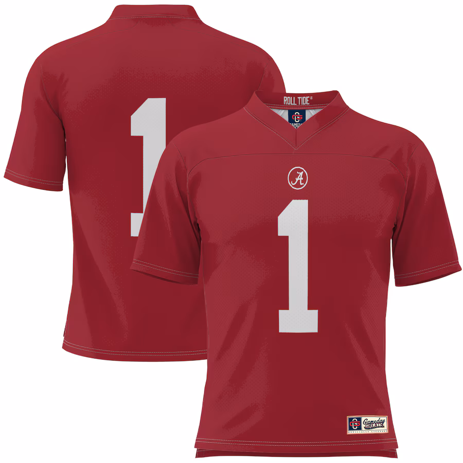 Youth GameDay Greats #1 Crimson Alabama Crimson Tide Football Jersey - Jersey