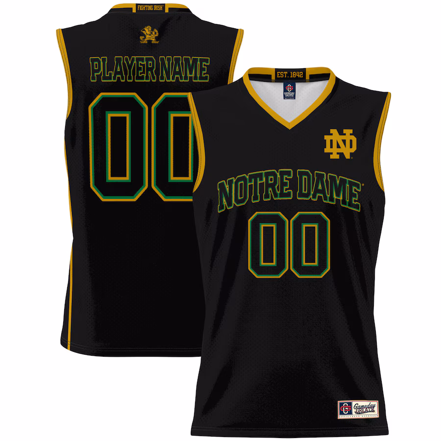 Notre Dame Fighting Irish GameDay Greats Youth NIL Pick-A-Player Lightweight Women's Basketball Jersey - Black - Jersey