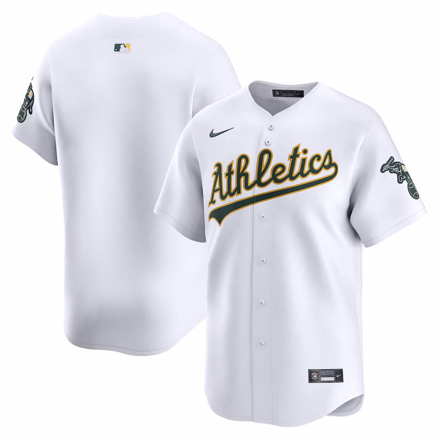 Men's Oakland Athletics Nike White Home Limited Jersey - Jersey