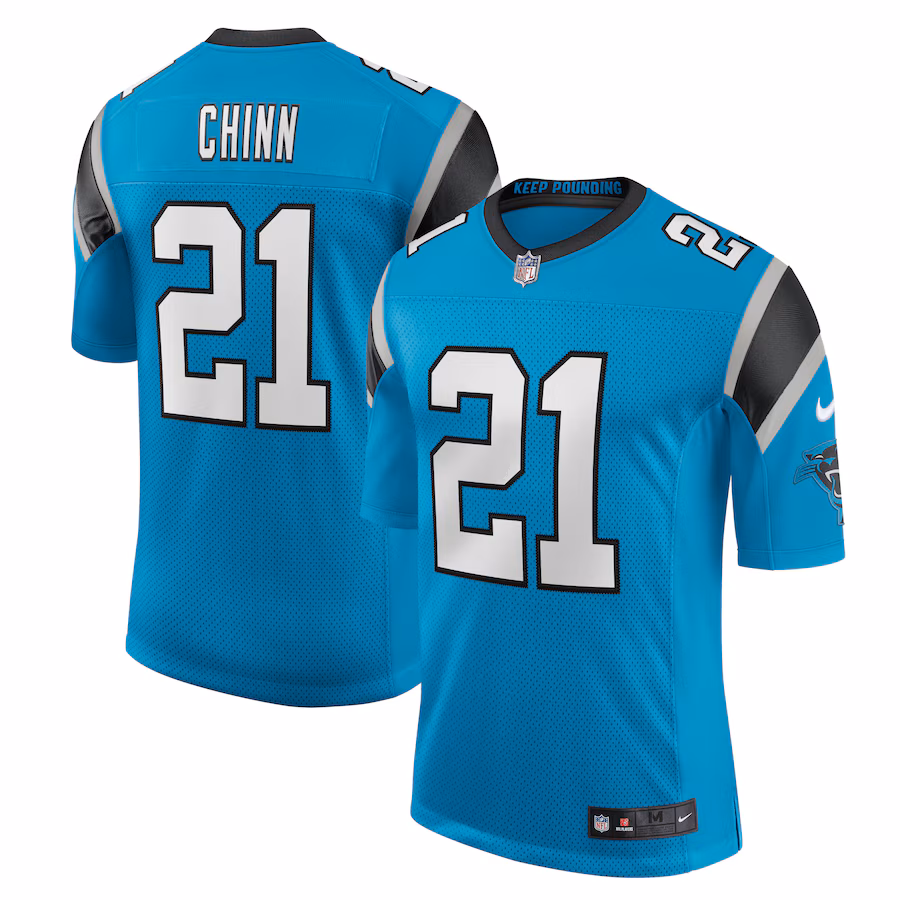 Men's Carolina Panthers Jeremy Chinn Nike Blue Vapor Limited Jersey - Jersey