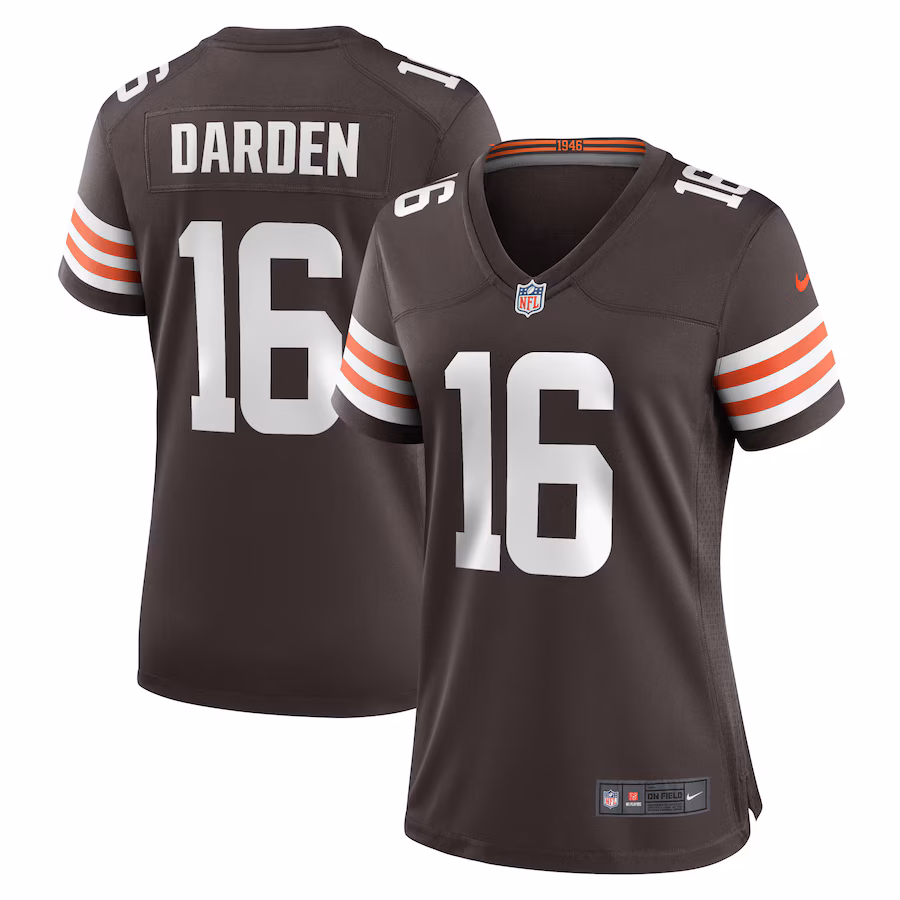 Women's Cleveland Browns Jaelon Darden Nike  Brown Team Game Jersey - Jersey