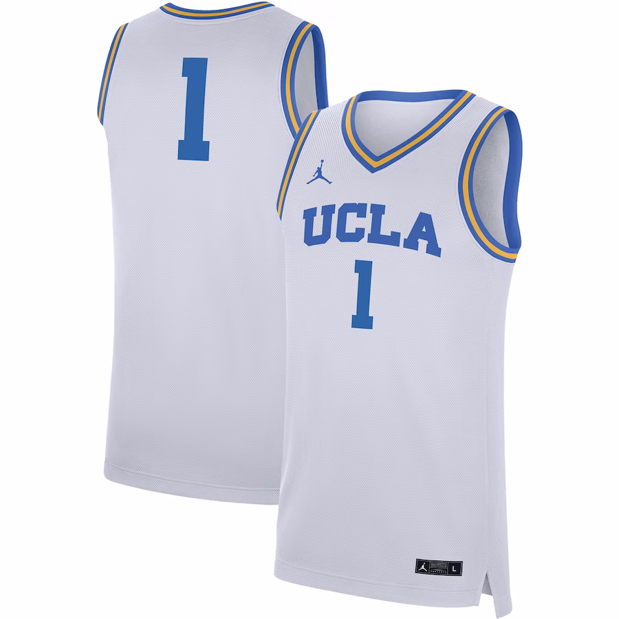 #1 UCLA Bruins Jordan Brand Replica Jersey - White - Jersey