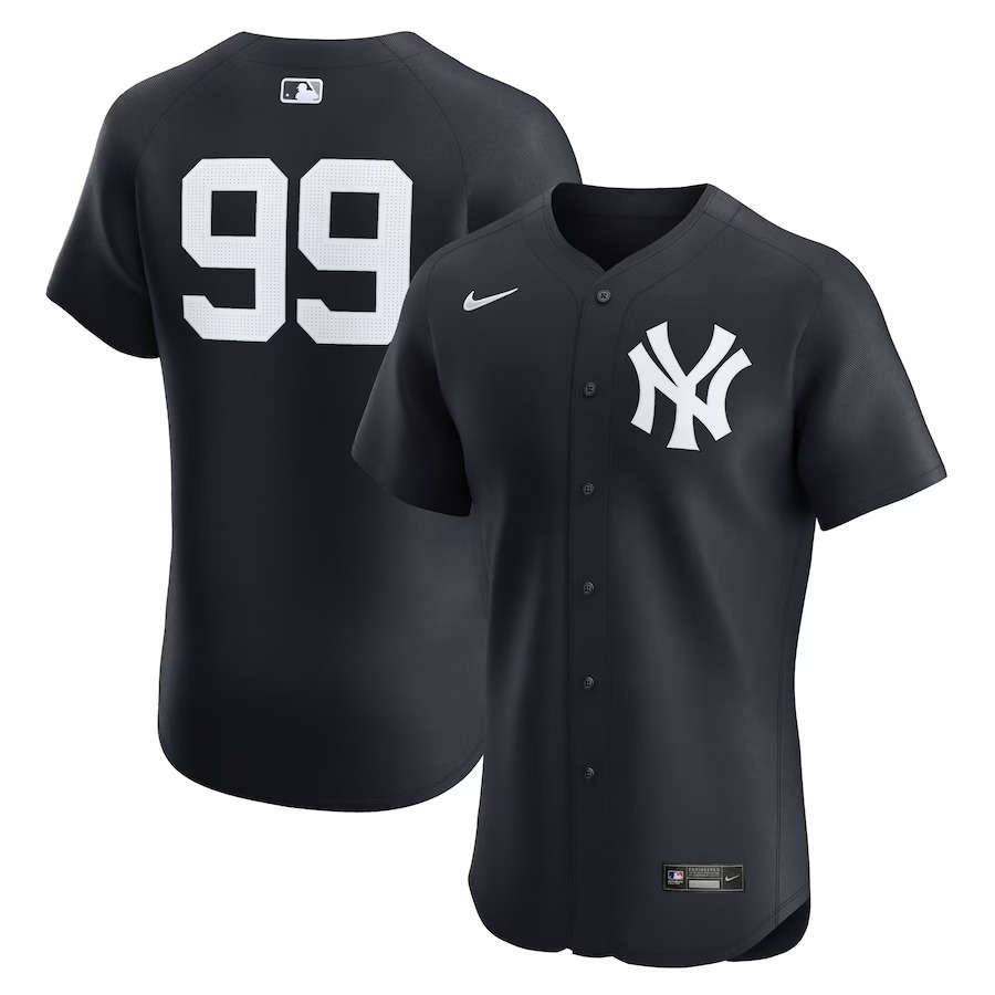 Men's New York Yankees Aaron Judge Nike Navy Alternate 2 Elite Player Jersey - Jersey