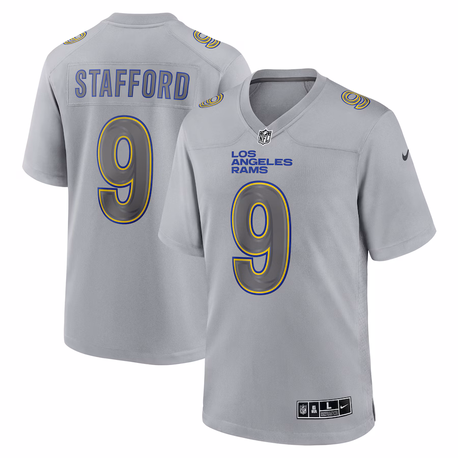 Men's Los Angeles Rams Matthew Stafford Nike Gray Atmosphere Fashion Game Jersey - Jersey