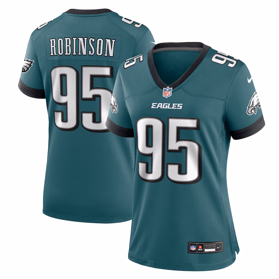 Women's Philadelphia Eagles Ty Robinson Nike Midnight Green Team Game Jersey - Jersey