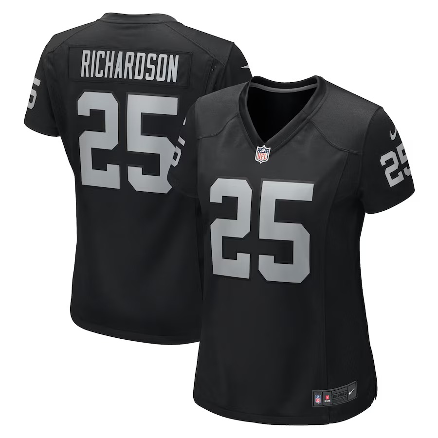 Women's Las Vegas Raiders Decamerion Richardson Nike Black Game Jersey - Jersey