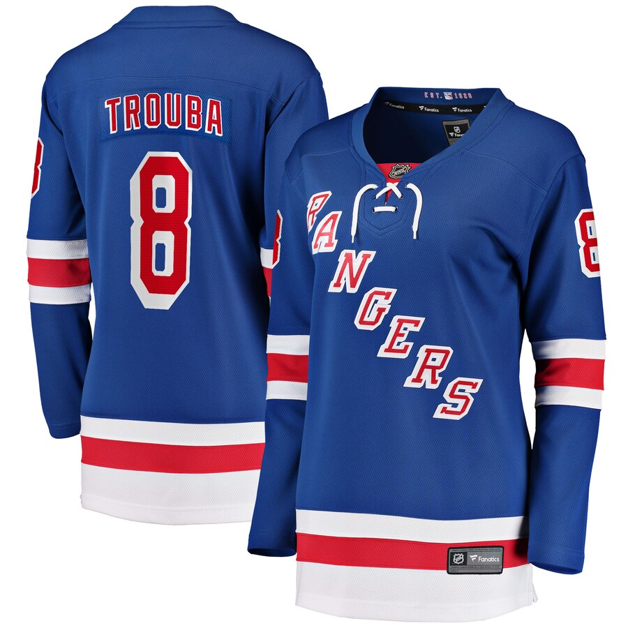 Women's New York Rangers Jacob Trouba Fanatics Branded Blue Home Breakaway Jersey - Jersey