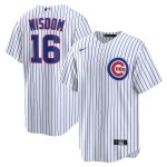 Men's Chicago Cubs Patrick Wisdom Nike White Home Replica Jersey - Jersey
