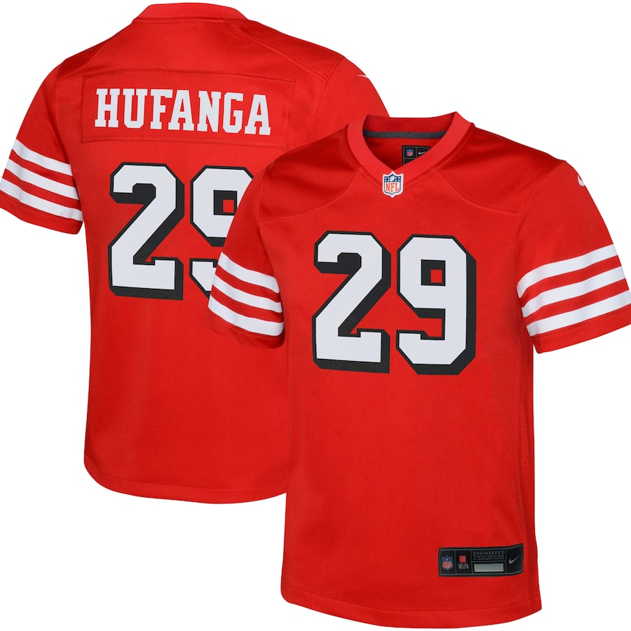 Youth San Francisco 49ers Talanoa Hufanga Nike Scarlet Game Jersey - Jersey