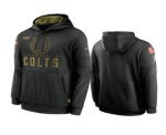 Men's Indianapolis Colts Black 2020 Salute to Service Sideline Performance Pullover Hoodie - Jersey