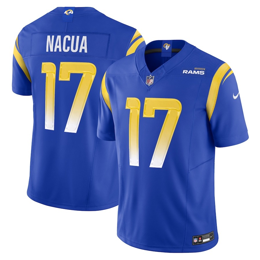 Men's Los Angeles Rams Puka Nacua Nike Royal Vapor F.U.S.E. Limited Jersey - Jersey
