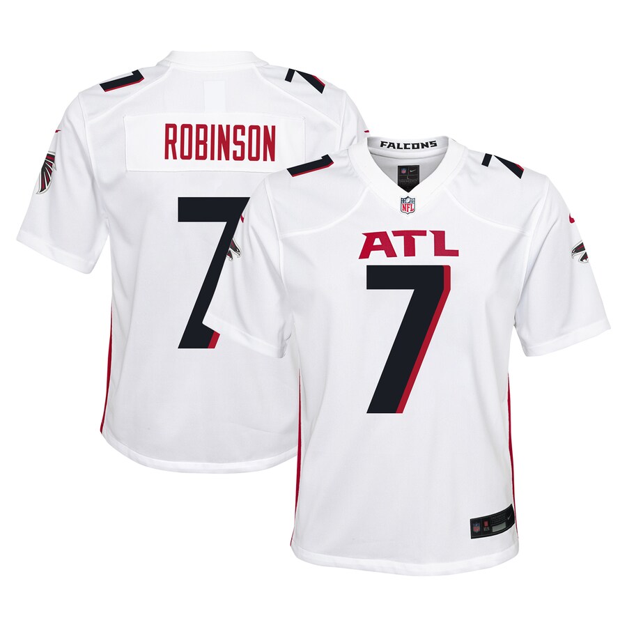 Youth Atlanta Falcons Bijan Robinson Nike White Game Jersey - Jersey