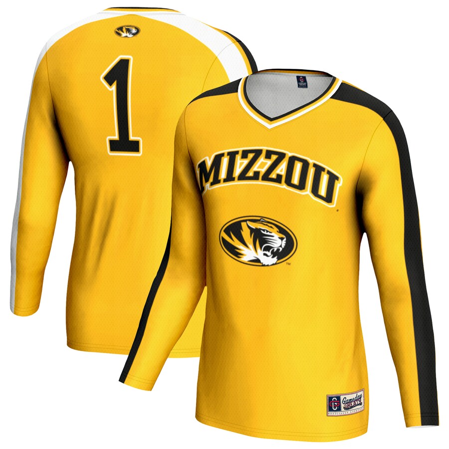 Unisex GameDay Greats Gold Missouri Tigers Women's Volleyball Lightweight Fashion Jersey - Jersey
