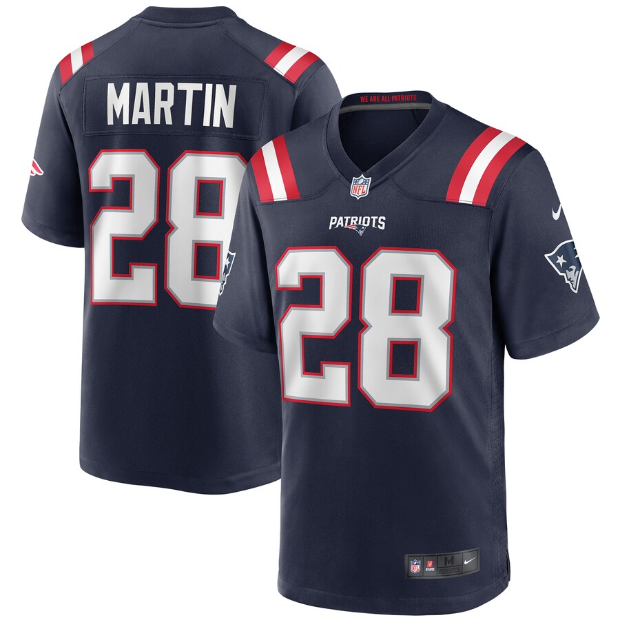 Men's New England Patriots Curtis Martin Nike Navy Game Retired Player Jersey - Jersey